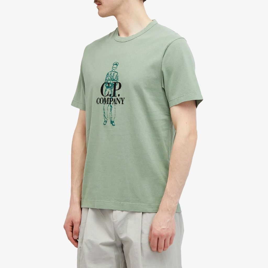 CP Company Men's Large Sailor T-Shirt Green Bay